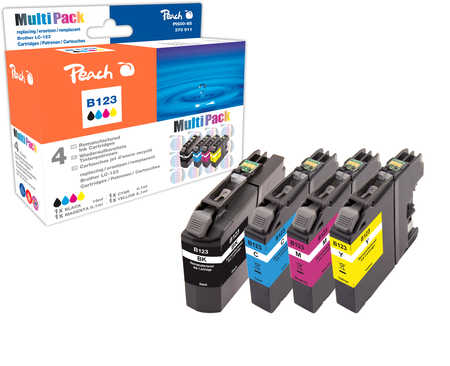 Peach Multipack , compatible avec
ID-Fabricant: LC-123VALBP Brother MFCJ 4310 DW