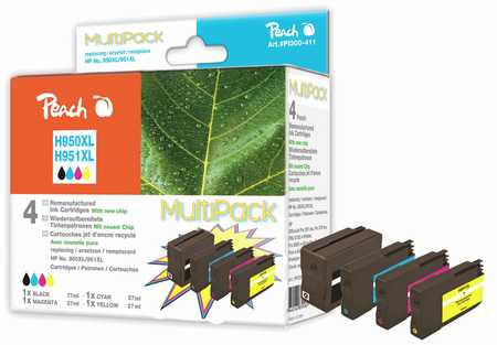 Peach  Combi Pack compatible avec
ID-Fabricant: No. 950XL, No. 951XL, C2P43A HP OfficeJet Pro 8630 e-All-in-One