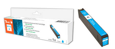 Peach  cartouche d'encre cyan HC compatible avec
ID-Fabricant: No. 971XL c, CN626A HP OfficeJet Pro X 476 dn