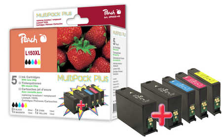 Peach  Multipack Plus avec puce, XL, compatible avec
ID-Fabricant: No. 150XL Lexmark S 315