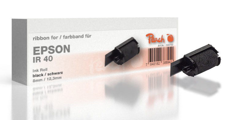Peach Ribbon cartridge compatible Epson IR 40, black, Gr744, 5-Pack HP OfficeJet Pro 6235