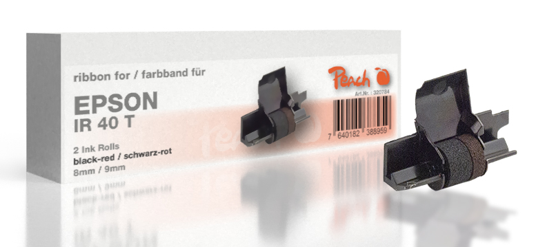 Peach Ribbon cartridge compatible to Epson IR 40, black/red, Gr745, 2 Ink Rolls, 5-Pack HP Color LaserJet Pro MFP 3300 Series