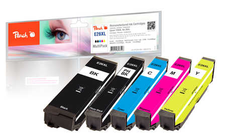Peach  Multi Pack, HY compatible avec
ID-Fabricant: No. 26XL, C13T26364010 Epson Expression Premium XP-820