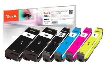 Peach  Multi Pack Plus, HY compatible avec
ID-Fabricant: No. 26XL, C13T26364010 Epson Expression Premium XP-820