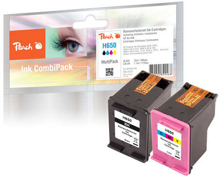 Peach  Multi Pack, compatible avec
ID-Fabricant: No. 650, CZ101AE, CZ102AE HP DeskJet 1515