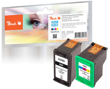 Peach  Multi Pack, compatible avec
ID-Fabricant: No. 350, No. 351, SD412EE, CB335EE, CB337EE HP OfficeJet J 5783