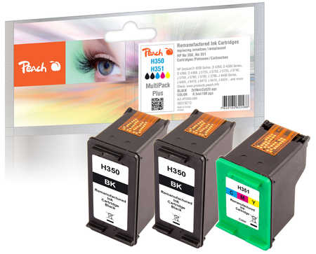 Peach  Multipack Plus, compatible avec
ID-Fabricant: No. 350*2, No. 351, SD412EE, CB335EE*2, CB337EE HP OfficeJet J 5783