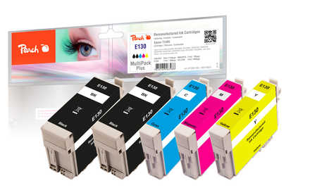 Peach  Multipack Plus, compatible avec
ID-Fabricant: T1301, T1305, C13T13014010, C13T13064010 Epson WorkForce 630