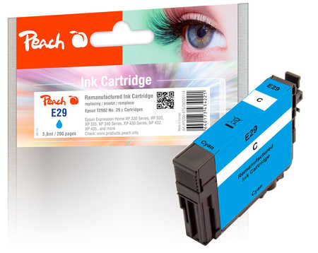 Peach Cartouche d'encre  cyan, compatible avec
ID-Fabricant: T2982, No. 29 c, C13T29824010 Epson Expression Home XP-452