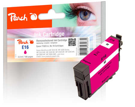 Peach Cartouche d'encre  magenta, compatible avec
ID-Fabricant: No. 16 m, C13T16234010 Epson WorkForce WF-2520 NF