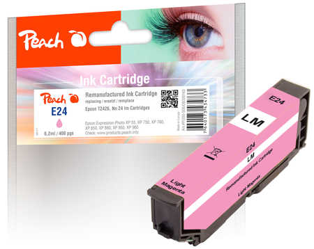 Peach  cartouche d'encre light magenta, compatible avec
ID-Fabricant: No. 24 lm, C13T24264010 Epson Expression Photo XP-950