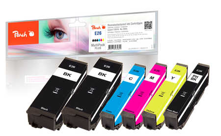 Peach  Multipack Plus, compatible avec
ID-Fabricant: No. 26, C13T26164010 Epson Expression Premium XP-820