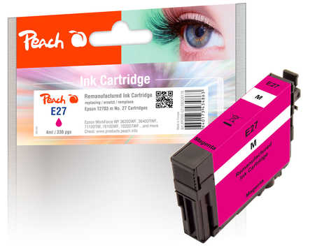 Peach  cartouche d'encre magenta compatible avec
ID-Fabricant: T2703, No. 27 m, C13T27034010 Epson WorkForce WF-3620 WF