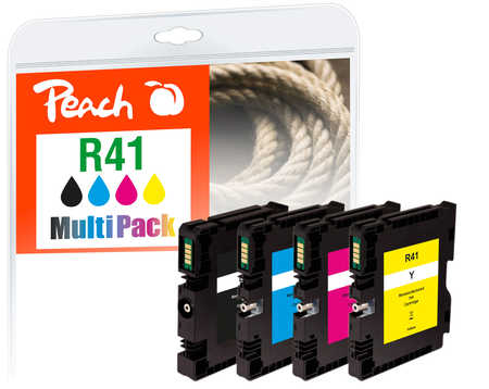 Peach  Combi Pack compatible avec
ID-Fabricant: GC41, 405761, 405762, 405763, 405764 Ricoh Aficio SG 3120 Series