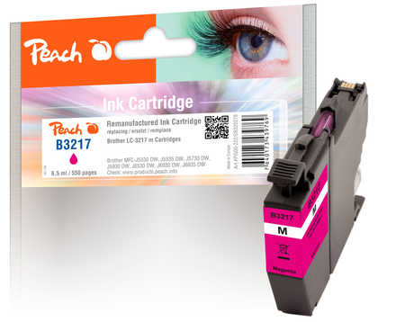 Peach Cartouche d'encre  magenta, compatible avec
ID-Fabricant: LC-3217M Brother MFCJ 6535 DW