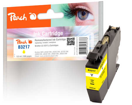 Peach Cartouche d'encre  jaune, compatible avec
ID-Fabricant: LC-3217Y Brother MFCJ 6535 DW