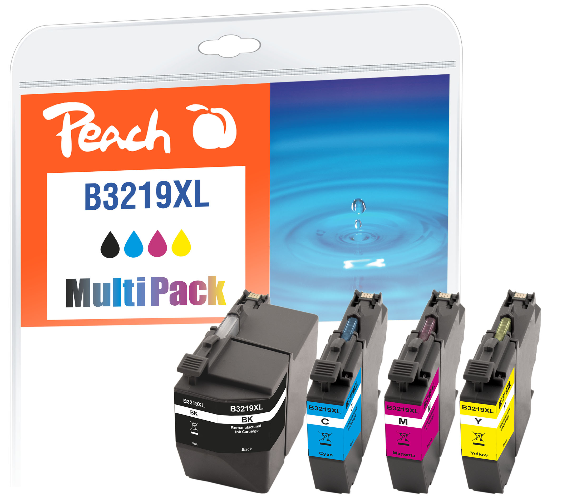 Peach Multipack , compatible avec
ID-Fabricant: LC-3219XLVALDR Brother MFCJ 6535 DW
