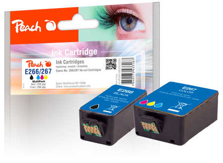 Peach  Multi Pack, compatible avec
ID-Fabricant: No. 266, No. 277, C123T26614010, C13T26704010 Epson WorkForce WF-100 W