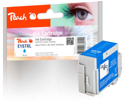 Peach Cartouche d'encre  cyan, compatible avec
ID-Fabricant: T1572C, C13T15724010 Epson Stylus Photo R 3000