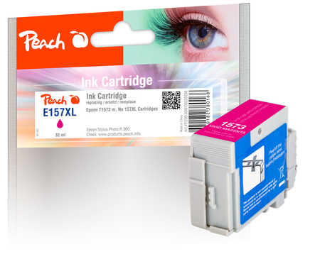 Peach Cartouche d'encre  magenta, compatible avec
ID-Fabricant: T1573M, C13T15734010 Epson Stylus Photo R 3000