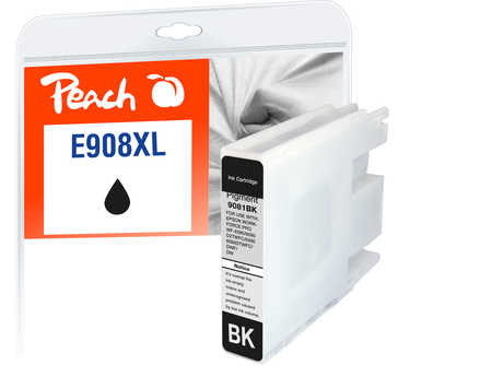 Peach  cartouche d'encre XL noire, compatible avec
ID-Fabricant: T9081, No. 908XLBK, C13T90814010 Epson WorkForce Pro WF-6090 DW