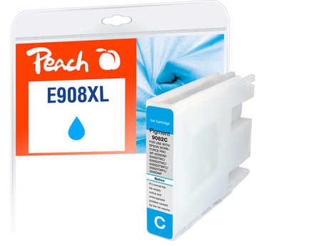 Peach  cartouche d'encre XL cyan, compatible avec
ID-Fabricant: T9082, No. 908XLC, C13T90824010 Epson WorkForce Pro WF-6090 DW