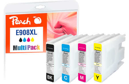 Peach  Multipack XL, compatible avec
ID-Fabricant: No. 908XL, T9081, T9082, T9083, T9084 Epson WorkForce Pro WF-6090 DW