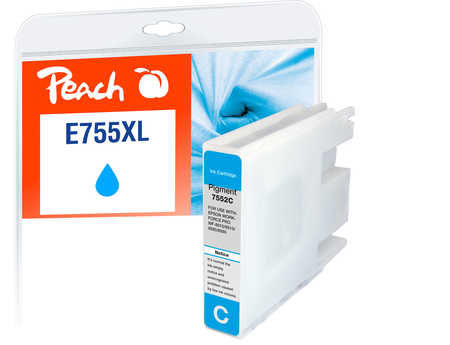 Peach  cartouche d'encre XL cyan, compatible avec
ID-Fabricant: T7552C, C13T755240 Epson WorkForce Pro WF-8010 DW