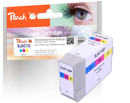 Peach Cartouche d'encre  noir, compatible avec Epson ColorWorks C 3400 LAN