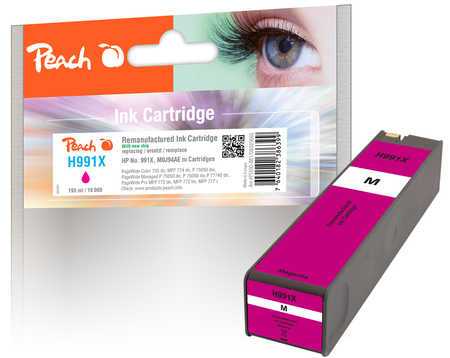 Peach  cartouche d'encre magenta extra HC compatible avec
ID-Fabricant: No. 991X M, M0J94AE HP PageWide Pro MFP 772 hn