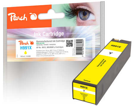 Peach  cartouche d'encre jaune extra HC compatible avec
ID-Fabricant: No. 991X Y, M0J98AE HP PageWide Pro MFP 772 hn
