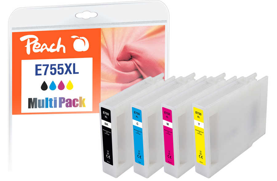 Peach  XL Multi Pack, compatible with
ID-Fabricant: T755XL Epson WorkForce Pro WF-8010 DW