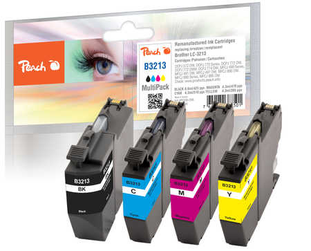 Peach Multipack , compatible avec
ID-Fabricant: LC-3213VALP Brother MFCJ 491 DW