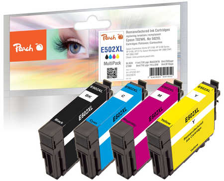 Peach  Multi Pack, compatible avec
ID-Fabricant: No. 502XL, C13T02W64010 Epson WorkForce WF-2860 DWF