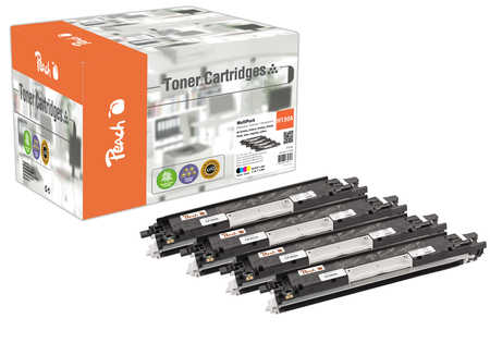 Peach Multipack , compatible avec
ID-Fabricant: No. 130A , CF350A, CF351A, CF352A, CF353A HP Color LaserJet Pro MFP M 176 n