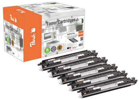 Peach Multipack Plus  compatible avec
ID-Fabricant: No. 126A, CE310A*2, CE311A, CE312A, CE313A HP TopShot LaserJet Pro M 275 s