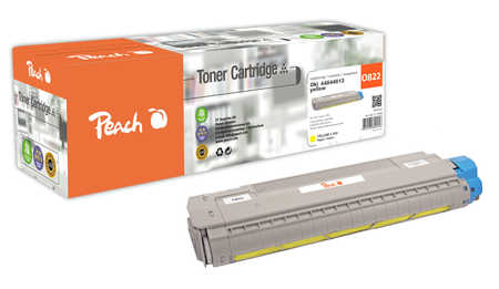 Peach  Toner Module jaune, compatible avec
ID-Fabricant: 44844613 OKI C 822 DN