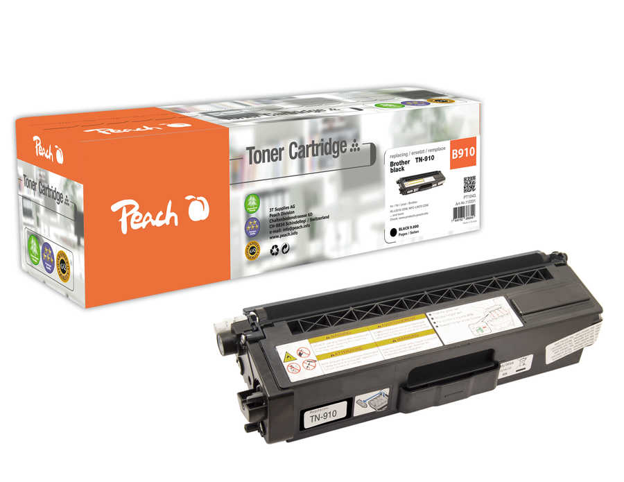 Peach  Toner Module noire, compatible avec
ID-Fabricant: TN-910BK Brother HLL 9310 CDW