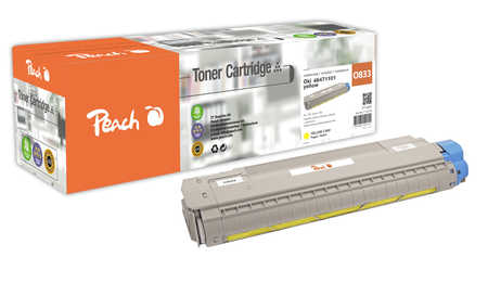 Peach  Toner Module jaune, compatible avec
ID-Fabricant: 46471101 OKI C 823 N