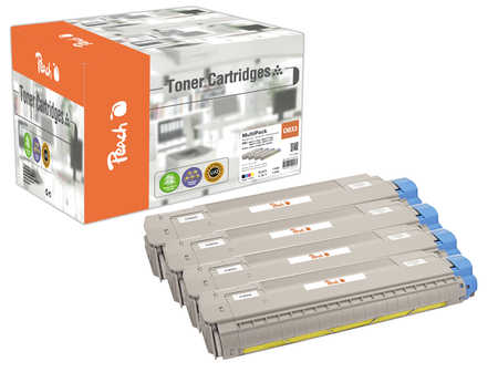 Peach Multipack , compatible avec
ID-Fabricant: 46471104, 46471103, 46471102, 46471101 OKI C 823 N