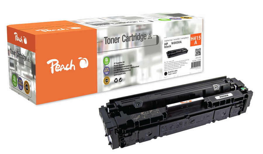 Peach  Cartouche de toner noire, comapatible avec
ID-Fabricant: No. 415A, W2030A HP Color LaserJet Pro MFP M 479 dw