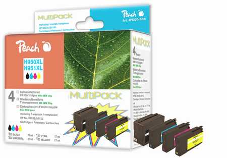 Peach  Combi Pack compatible avec
ID-Fabricant: No. 950XL, No. 951XL, C2P43A HP OfficeJet Pro 8630 e-All-in-One