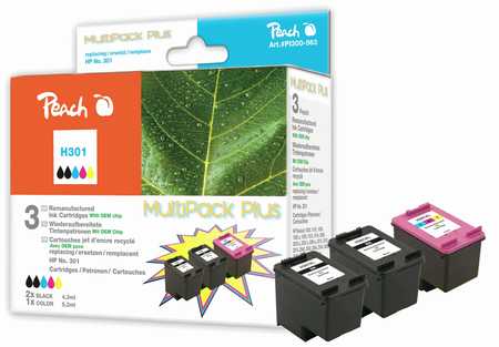 Peach  Multipack Plus, compatible avec
ID-Fabricant: No. 301, E5Y87EE HP DeskJet 2050