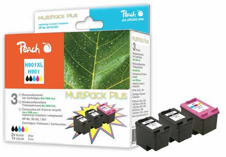 Peach  Multipack Plus, compatible avec
ID-Fabricant: No. 901XL, CC654AE*2, CC656AE HP OfficeJet 4500 Wireless