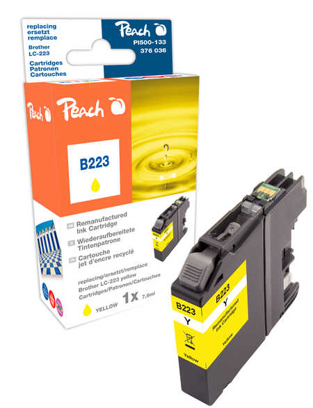 Peach Cartouche d'encre  jaune, compatible avec
ID-Fabricant: LC-223Y Brother MFCJ 4425 DW