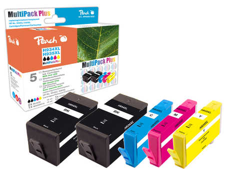 Peach  Combi Pack Plus compatible avec
ID-Fabricant: No. 934XL, No. 935XL, C2P23A, C2P24A, C2P25A, C2P26A HP OfficeJet Pro 6830