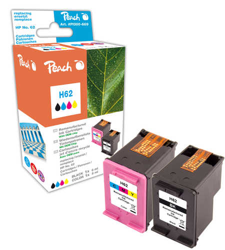 Peach  Multipack compatible avec
ID-Fabricant: No. 62, N9J71AE HP OfficeJet 5741