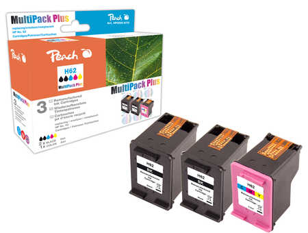 Peach  Multipack Plus compatible avec
ID-Fabricant: No. 62, C2P04AE*2, C2P06AE HP OfficeJet 5741