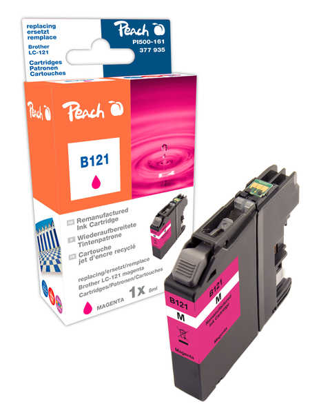 Peach Cartouche d'encre  magenta, compatible avec
ID-Fabricant: LC-121M Brother DCPJ 152 WR