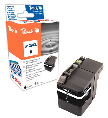 Peach  cartouche d'encre noire XXL, compatible avec
ID-Fabricant: LC-129XLBK Brother MFCJ 6520 DW